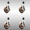 Service Caster 5 Inch 316SS High Temp Glass Filled Nylon 1-3/4 Inch Stem Caster Set Brake SCC SCC-SS316EX20S514-GFNSHT-TLB-134-4 - alternate 1